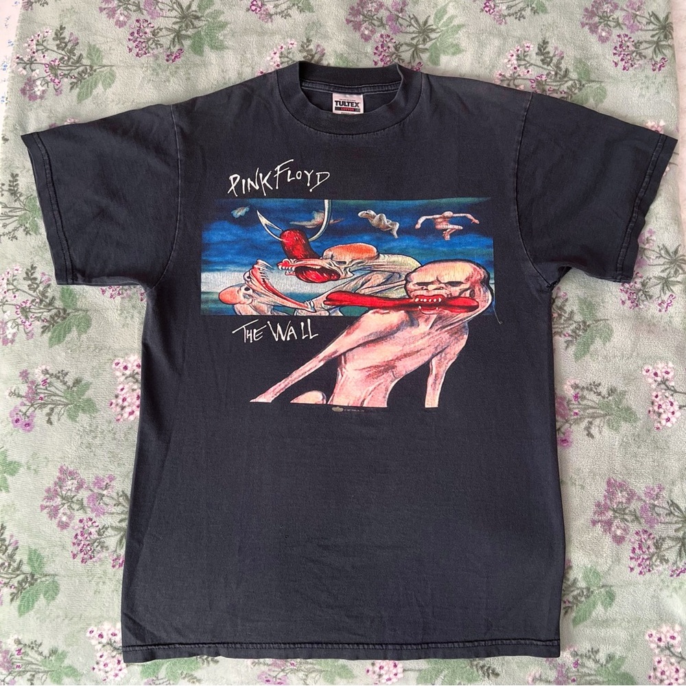 Rare 1997 Vintage Pink Floyd The Wall Double Sided Graphic Printed T-Shirt